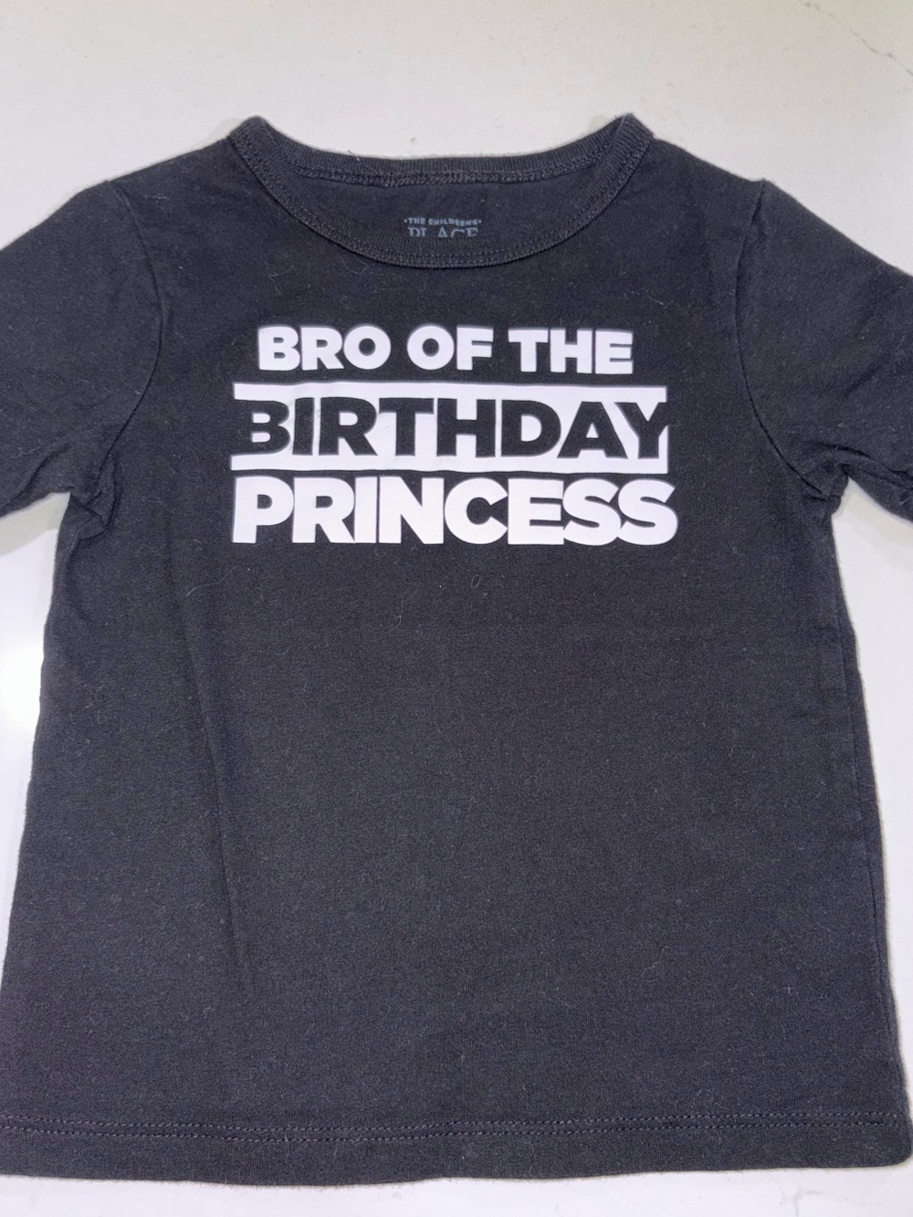 The Children's Place Black 'Bro of the Birthday Princess' Tee